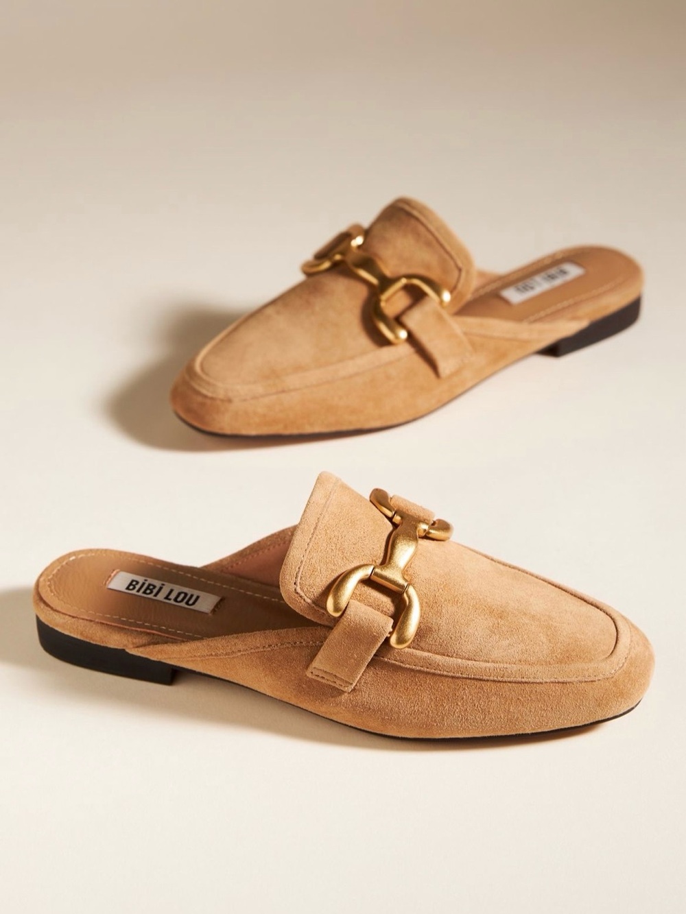 Bibi Lou Camel Zagreb Slip-on Loafers size 40 like new